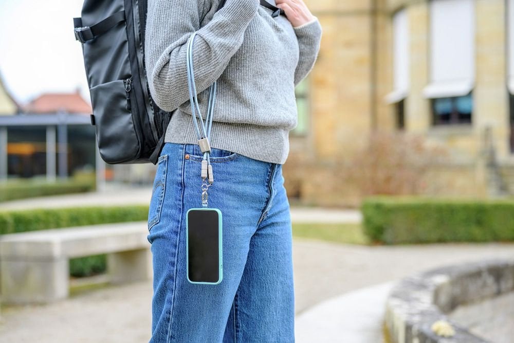 Kabel USB Stabilus USB-C - USB-C 1.2 m Niebieski (1700-0191)