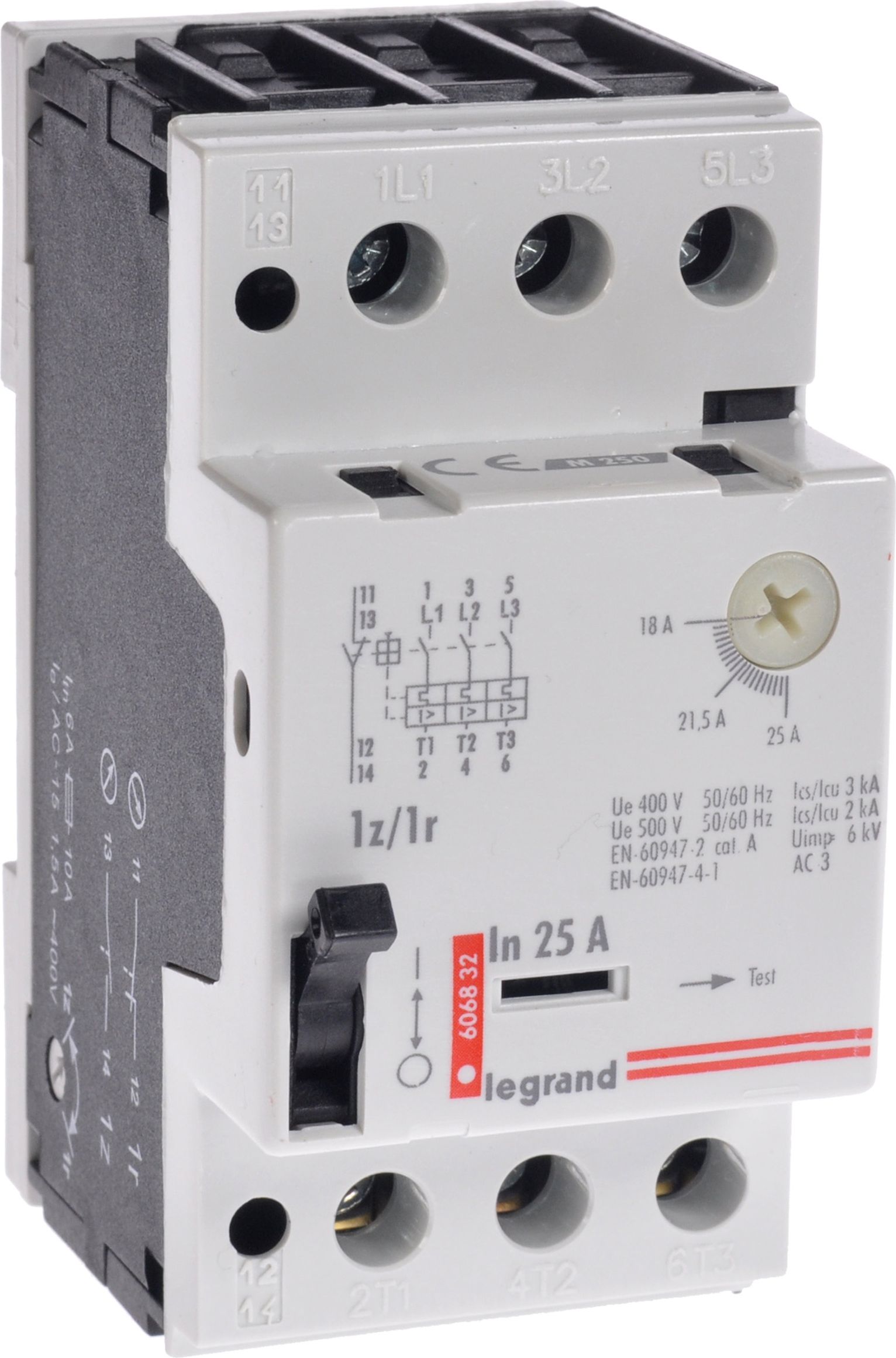 Legrand Wyłącznik silnikowy 3P 11kW 18-25A M250 1Z/1R 25 606832