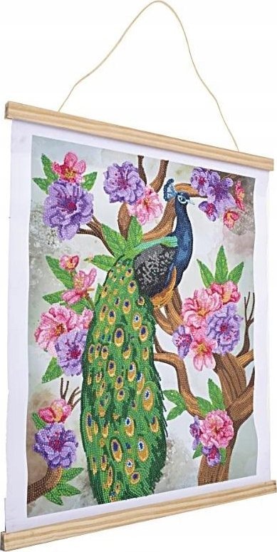 Epee Plakat 35x45cm z mozaik? diamentow? Paw i piwonia