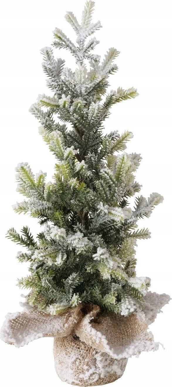 Boltze Home Sztuczna choinka w jutowej doniczce TANNE, 40 cm