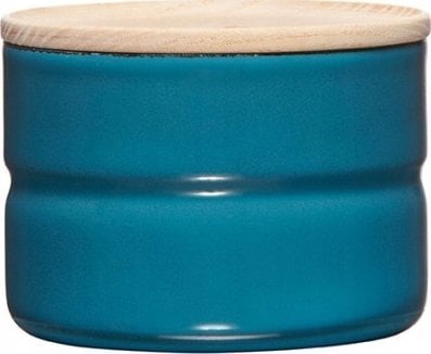 Riess RIESS - Pojemnik kuchenny z drewnianą pokrywą 0,2l Silent Blue