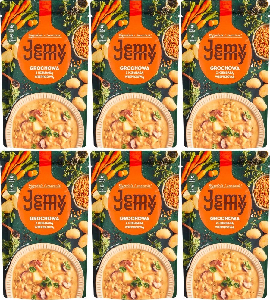 JemyJemy JemyJemy Grochowa z kiełbasą wieprzową 450 g x 6 sztuk