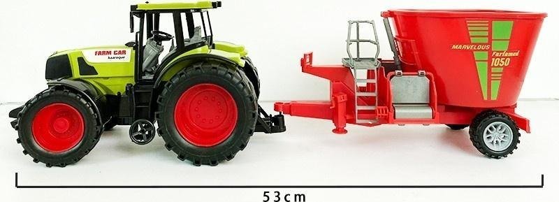 Traktor z mieszalnikiem