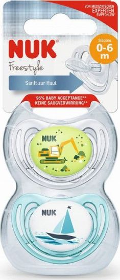 NUK SM USP.SIL.0-6M FREESTYLE 2SZ