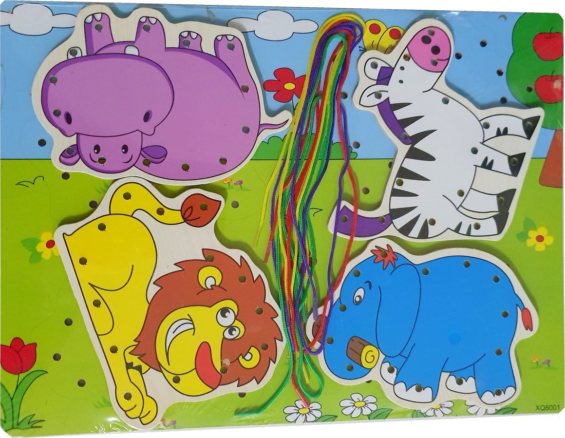 NAUKA sznurowania Zestaw Kreatywny Nawlekanka