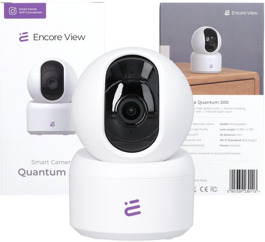 Nowa inteligentna kamera domowa WiFi PTZ 4Mpx SHD 3x Zoom IR night vision USB-C Quantum 200 Encore View