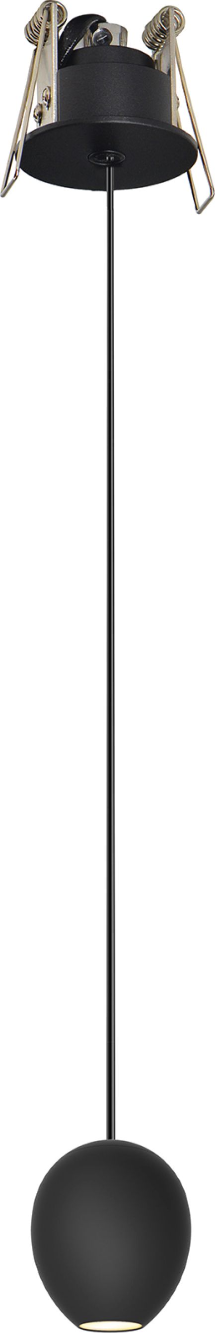 Lampa wisząca Azzardo Ovum nowoczesna czarny (AZ3096)