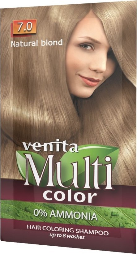 VENITA_MultiColor szampon koloryzujący 7.0 Naturalny Blond 40g