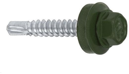 SELF SCR 5,5X100/65 TX/EMPD RAL6020 6PCS