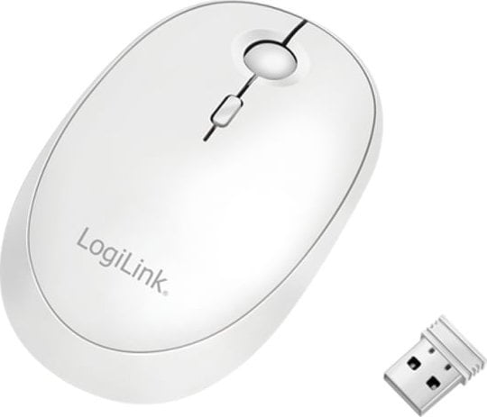 Mysz LogiLink LogiLink Maus Funk & Bluetooth,2.4GHz,800/1200/1600dpi,weiß