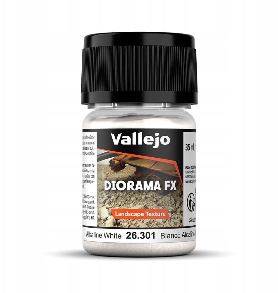 Vallejo: 26.301 - Diorama FX - Landscape Textures - Alkaline White (0,5-1 mm)