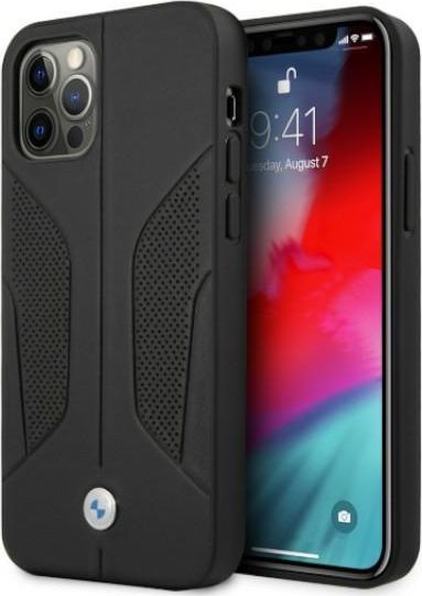 BMW Etui Bmw Bmhcp12Lrscsk Iphone 12 Pro Max 6,7" Czarny/Black Hardcase Leather Perforate Sides