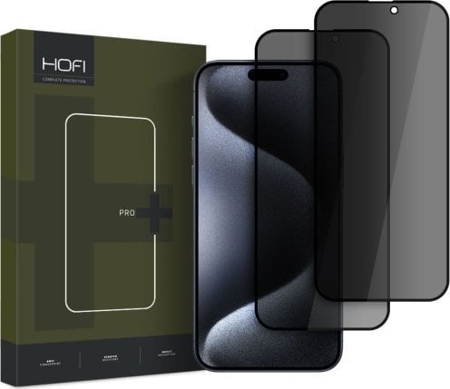 Hofi SZKŁO PRYWATYZUJĄCE HOFI ANTI SPY GLASS PRO+ 2-PACK IPHONE 16 PRIVACY