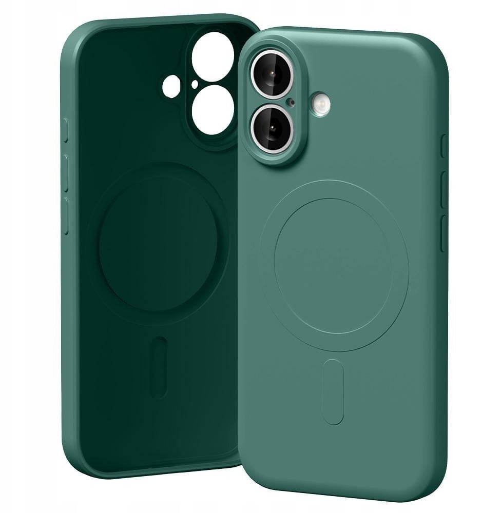 Etui Mercury Semi-Silicone MagSafe do iPhone 17 zielony