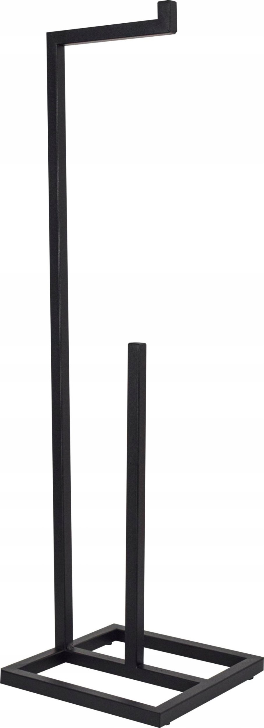 Sepio Stojak na zapasowy papier toaletowy czarny wolnostojący solidny i stylowy