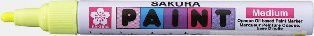 Sakura Marker Paint FLUO ze średnią żółtą końcówką, Sakura
