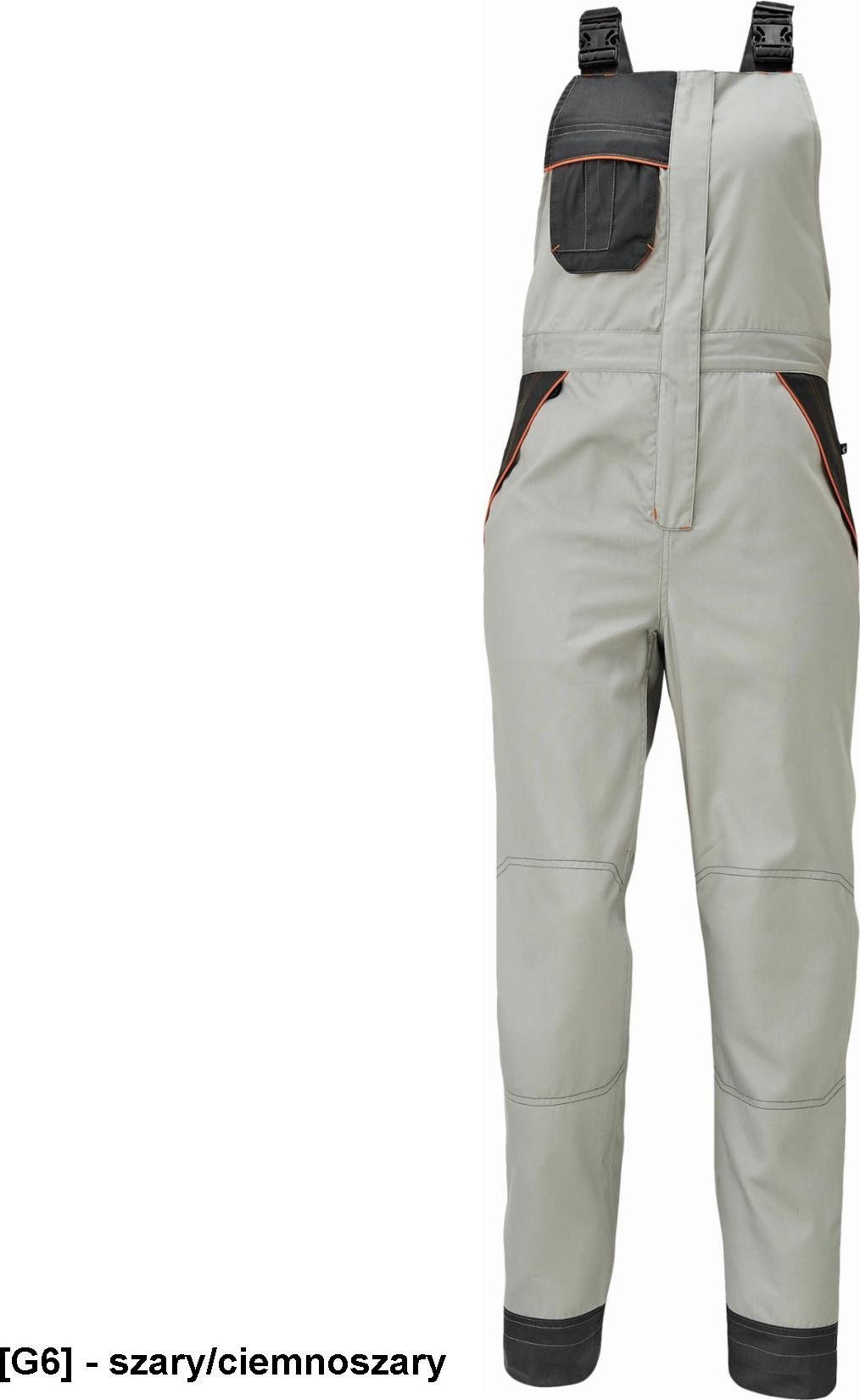 CERVA MONTROSE LADY - ogrodniczki - szary/ciemnoszary 42