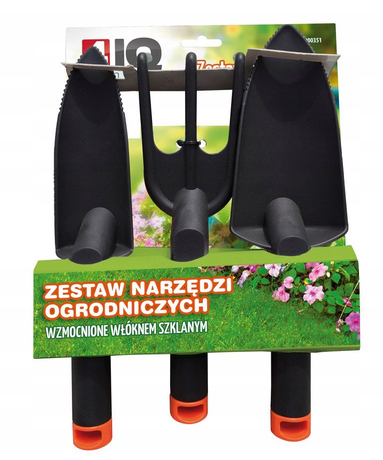 Zestaw Narzędzi Ogrodniczych 3 Części Łopatki Grabki