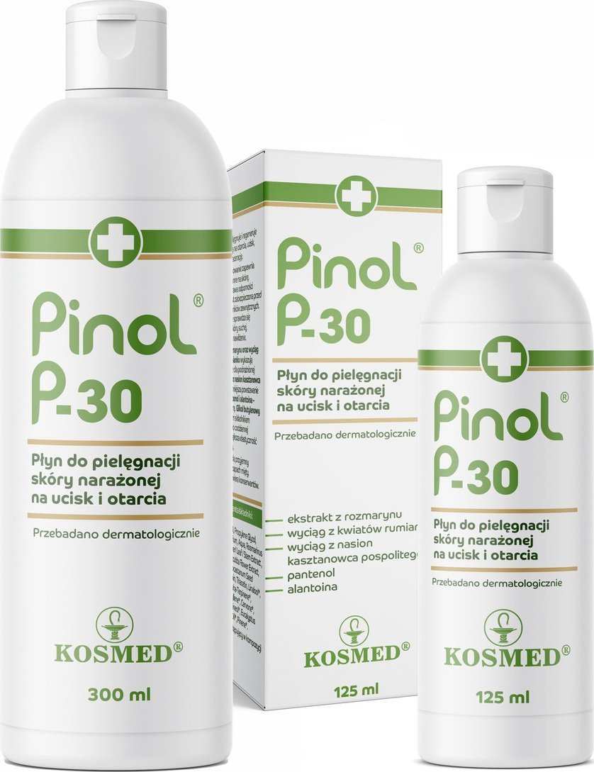 Kosmed Pinol p-30 płyn do pielęgnacji skóry narażonej na ucisk i otarcia 300ml