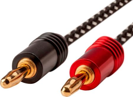 Kabel Monoprice Banan x2 - Banan x2 1.8m czarny