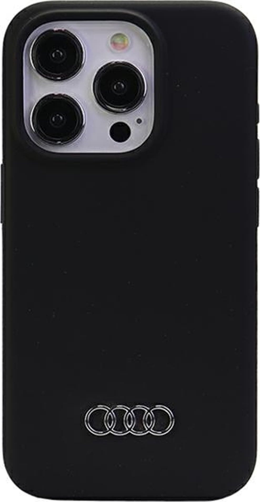Audi Audi Silicone Case iPhone 15 Pro Max 6.7" czarny/black hardcase AU-LSRIP15PM-Q3/D1-BK