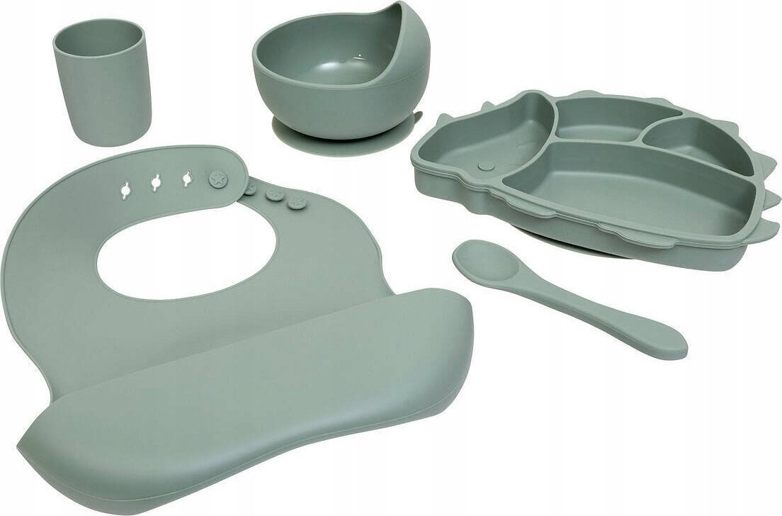 Atmosphera Naczynia silikonowe dla dzieci DINO, 5 elementów