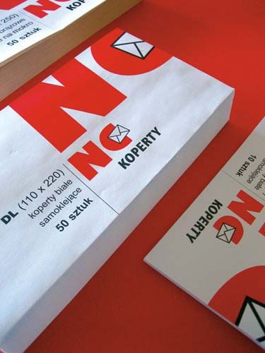 NC Koperty Koperta C5 SK biała 90g.(162x229) poddruk niebieski op.50szt