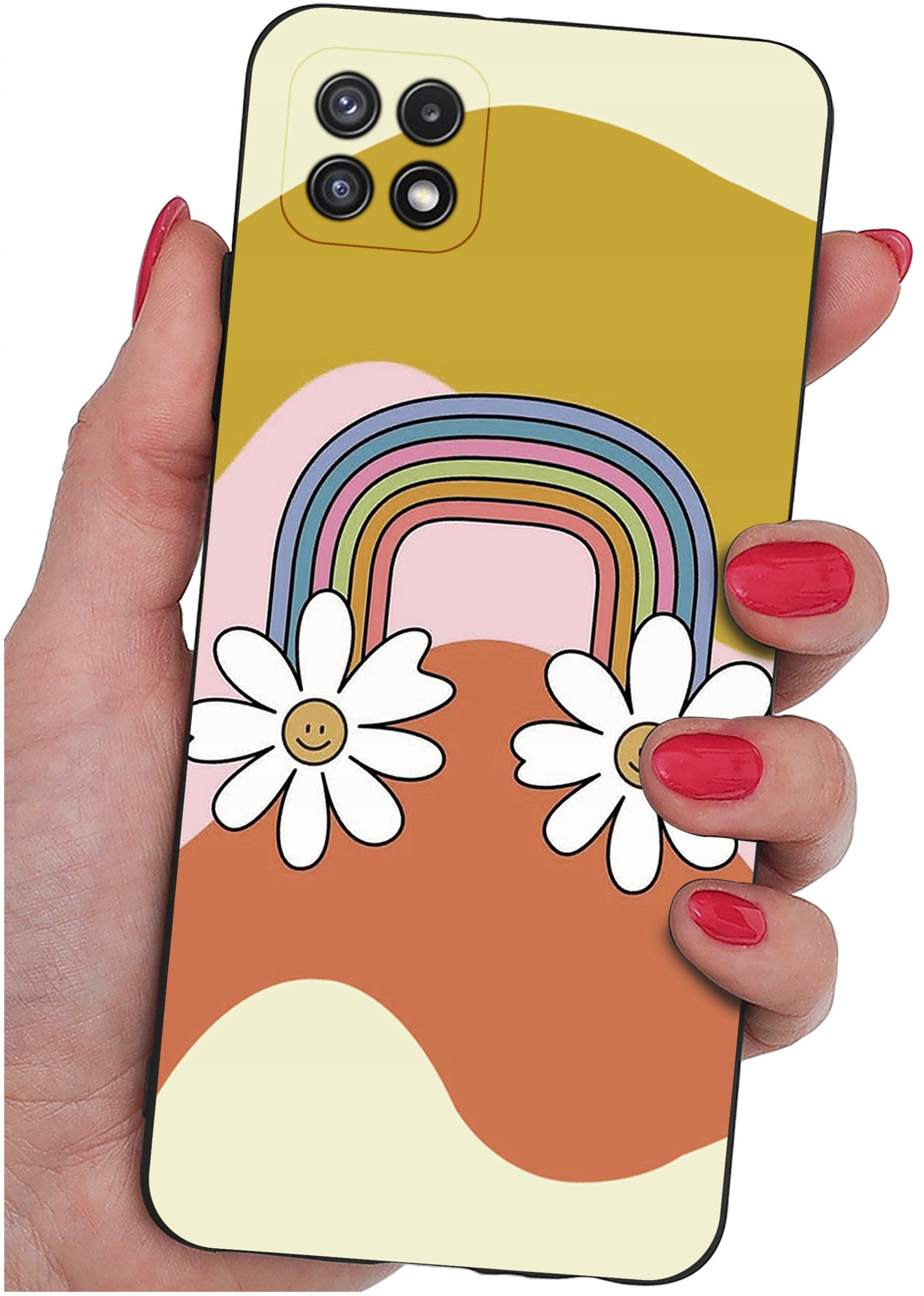 Etui do Samsung A22 5G WZORY |SILIKONOWE MATT CASE + SZKŁO 9H