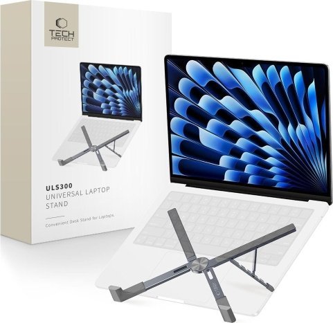 Tech-Protect Podstawka Tech-Protect ULS300 Universal Laptop Stand Grey