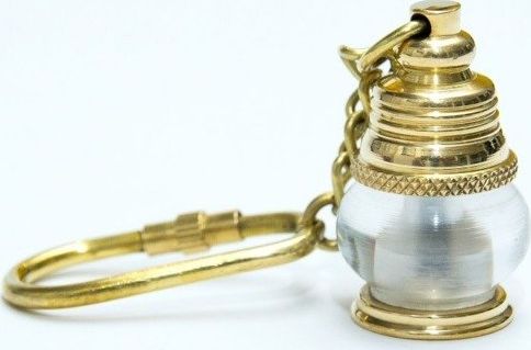 Breloczek Giftdeco Breloczek mosiężny mini lampa okrętowa 11x2.5x2.5