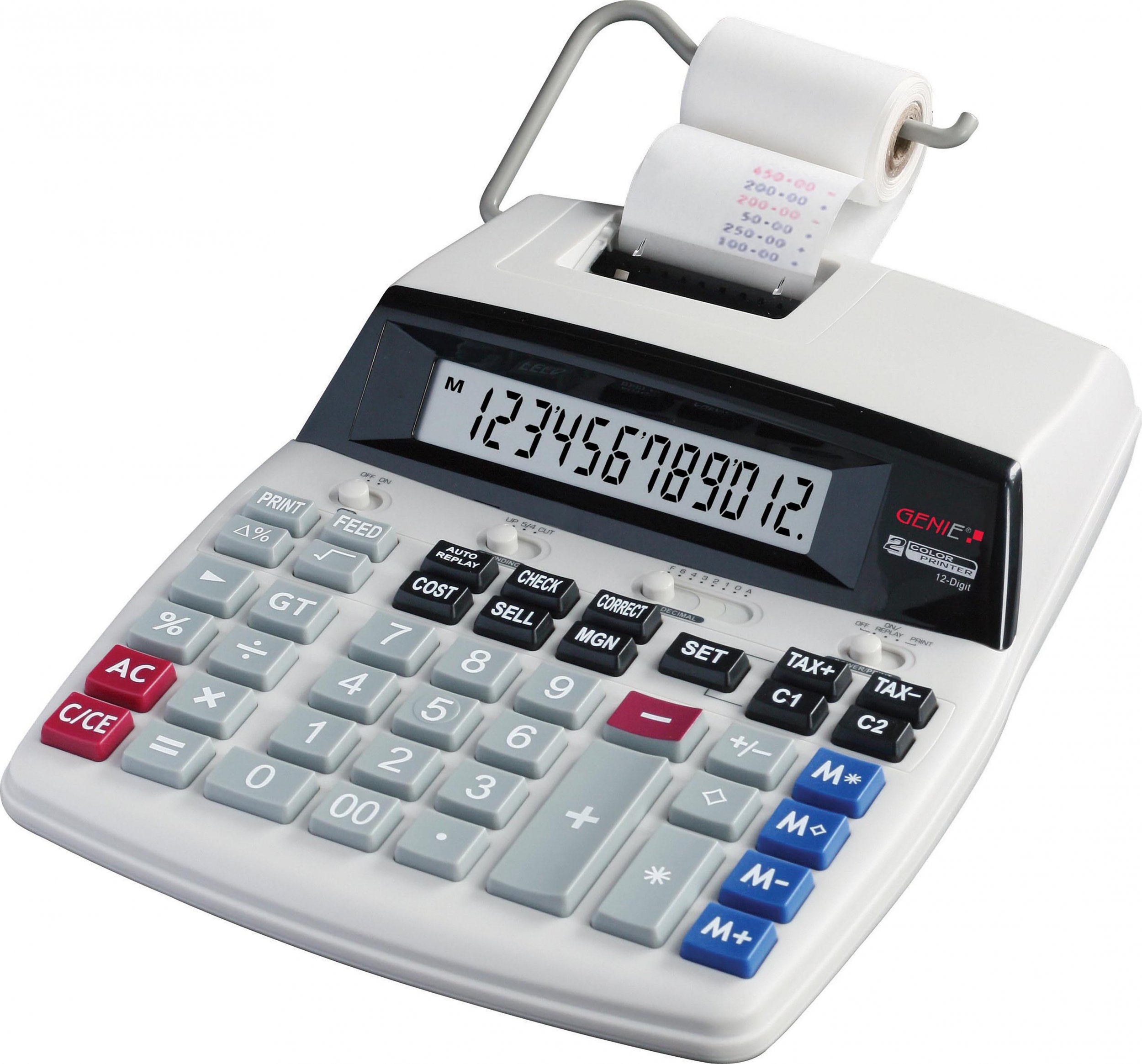 Kalkulator Genie GENIE Tischrechner D69 PLUS druckend