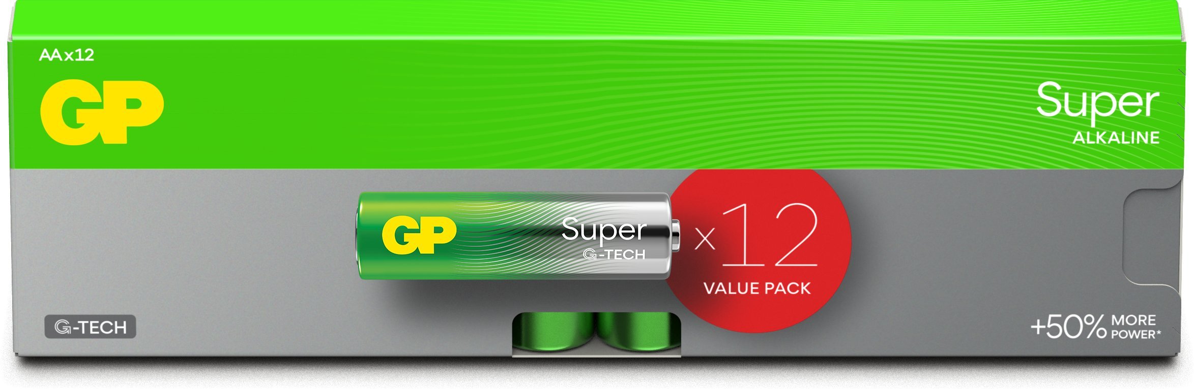 BATTERIES SUPER ALKALINE AA 1.5V 12PCE