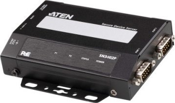 Aten ATEN SN3402P 2-portowy bezpieczny serwer urządzeń RS-232/422/485 z PoE