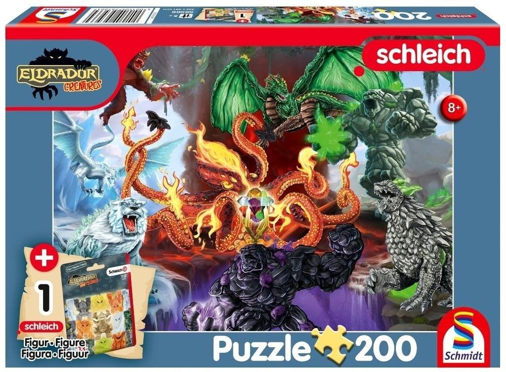 Schmidt Spiele Puzzle 200 Straszne stworzenia + figurka G3