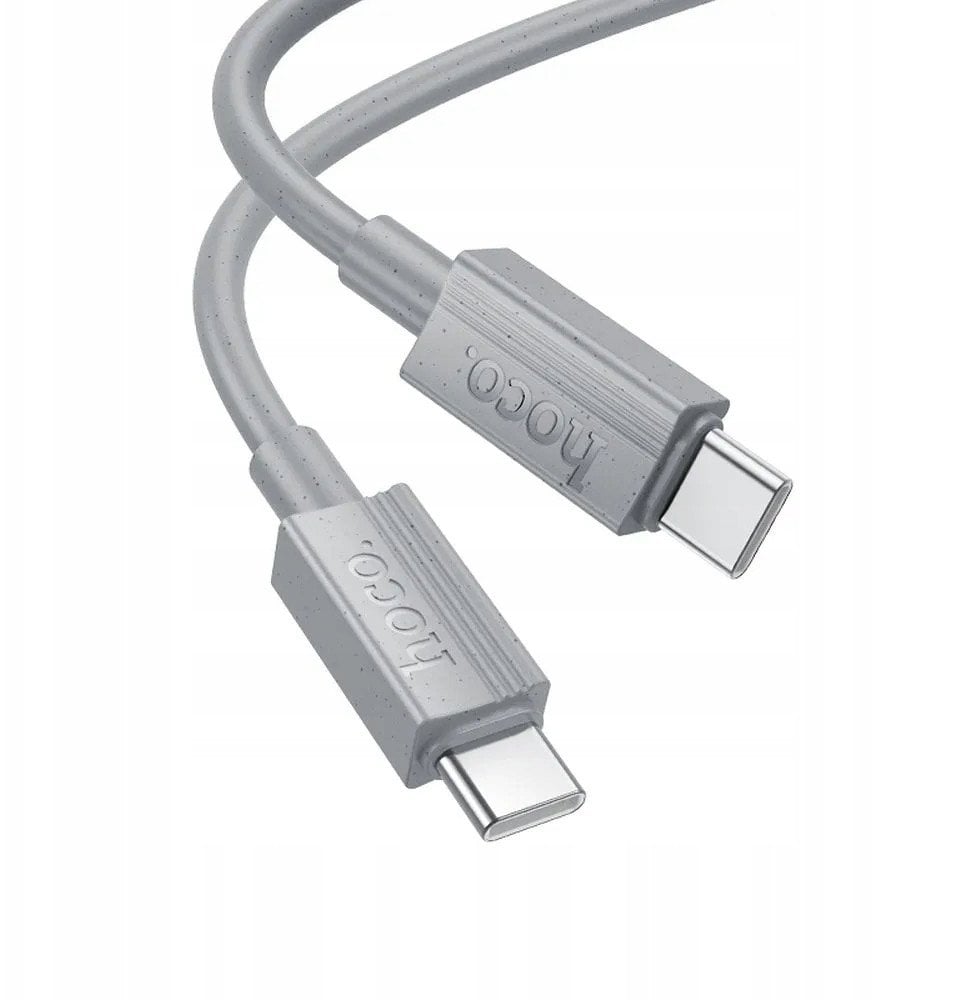 Kabel USB Hoco USB-C - USB-C 1 m Szary