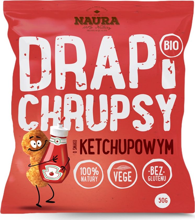 Naura Naura Drapi Chrupki o smaku ketchupowym - 50 g