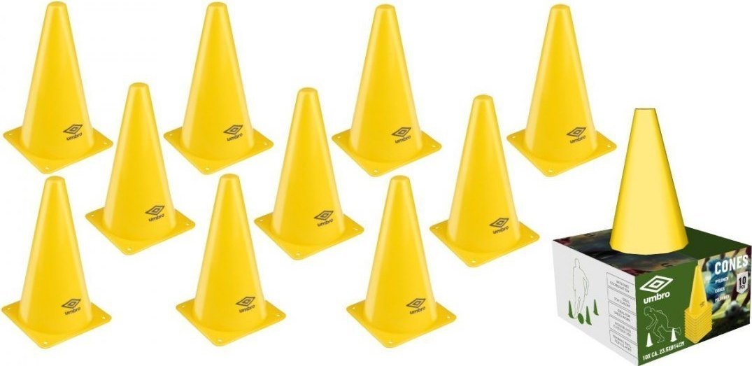 Umbro Zestaw pachołków treningowych wys.23,5cm 10szt UMBRO