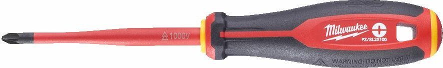 Milwaukee MILWAUKEE VDE SCREWDRIVE PZ/SL 2x100mm