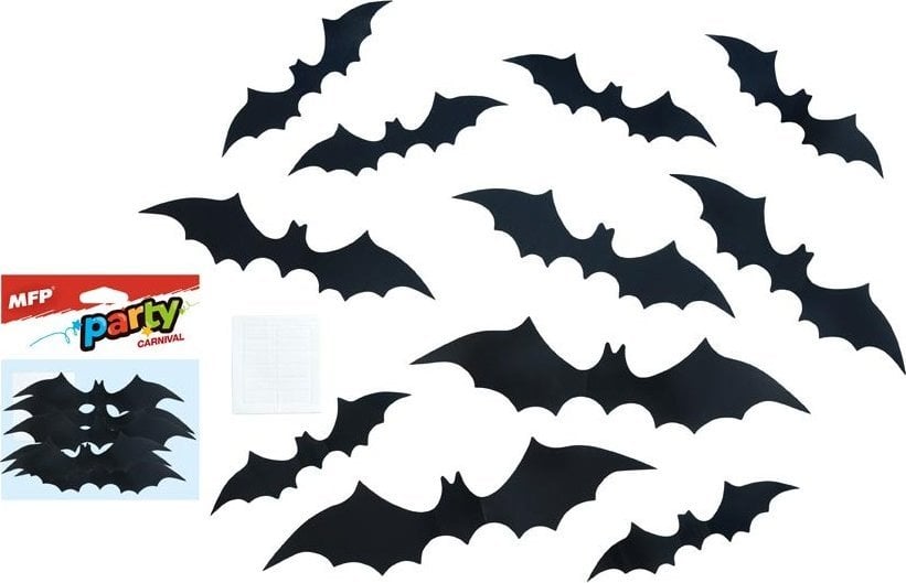 MFP paper naklejki na ścianę nietoperze zestaw 12 szt. 1042215