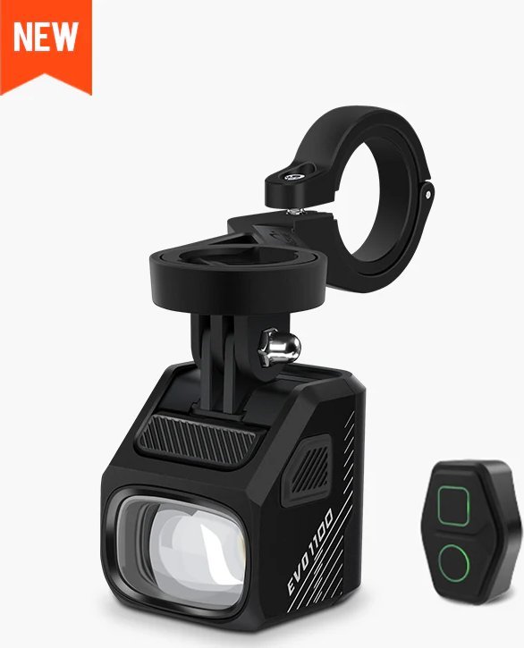 Lampka przednia MAGICSHINE EVO 1100 BLACK, 1100 lumenów, Czarna, Z Uchwytem (NEW)