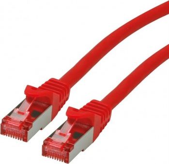 Roline ROLINE S/FTP Patchcord Cat.6 Component Level, LSOH, czerwony, 0.3 m
