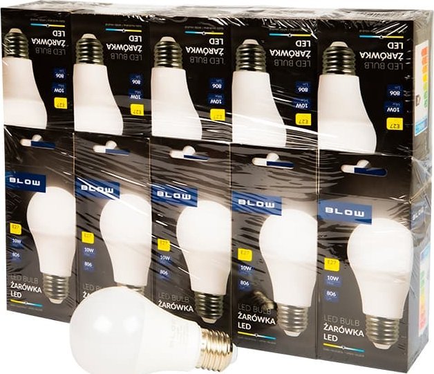Blow 87-430# Żarówka led e27 10w a60 230v neut.10szt