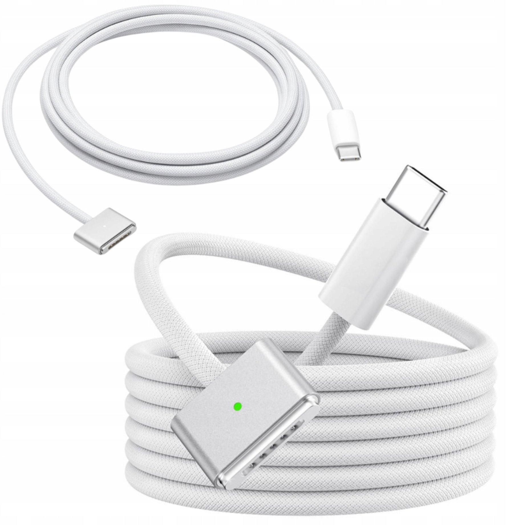 QIKtech Kabel przewód MagSafe 3 - USB-C 140W do MacBook / Pro / Air Magnetyczny 2m Biały