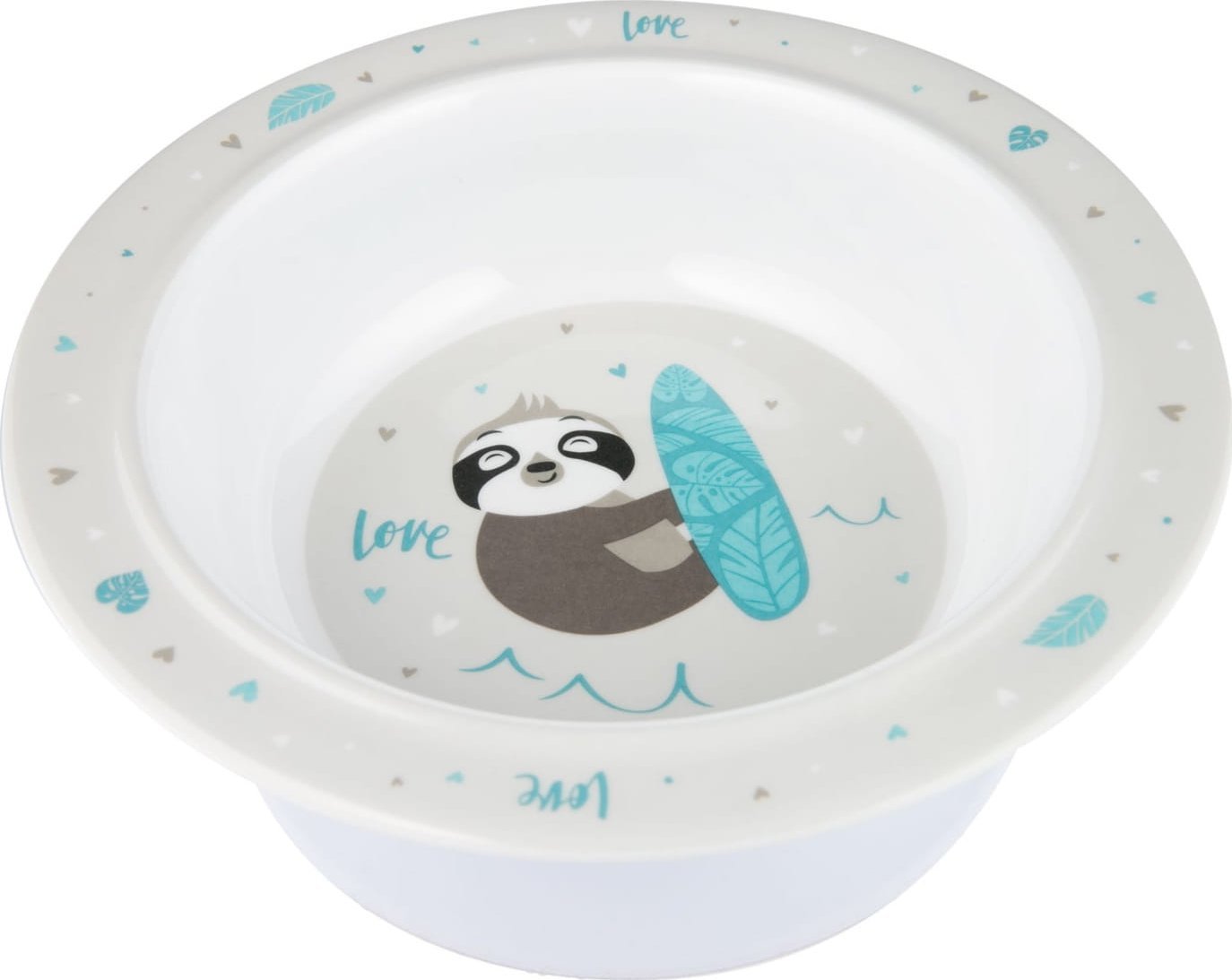 Canpol Babies Miseczka dla dzieci z przyssawką z melaminy Exotic Leniwiec 270ml