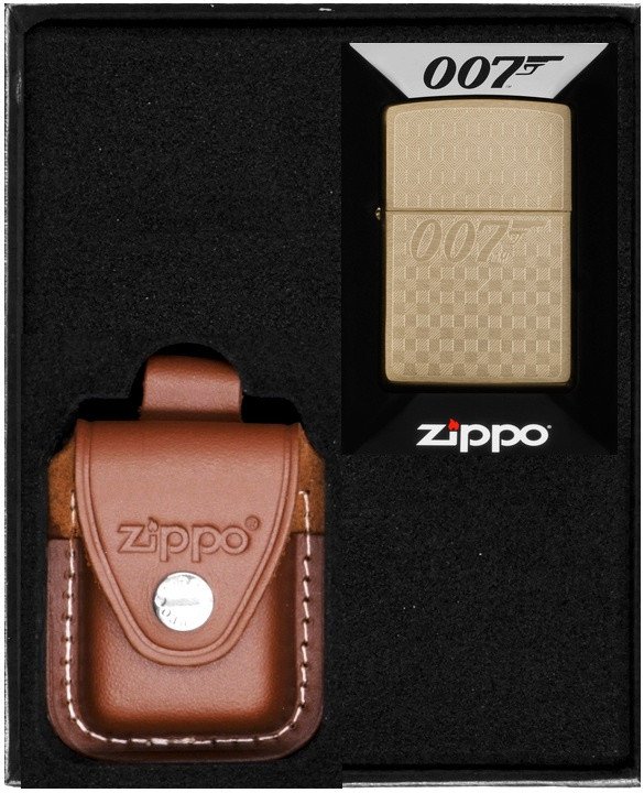 Zestaw ZIPPO Zapalniczka BOND BT 007 GUN LOGO Prezentowy No4