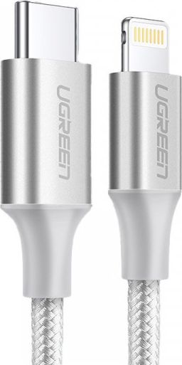 Kabel USB Ugreen USB-A - 1 m Srebrny (107697)