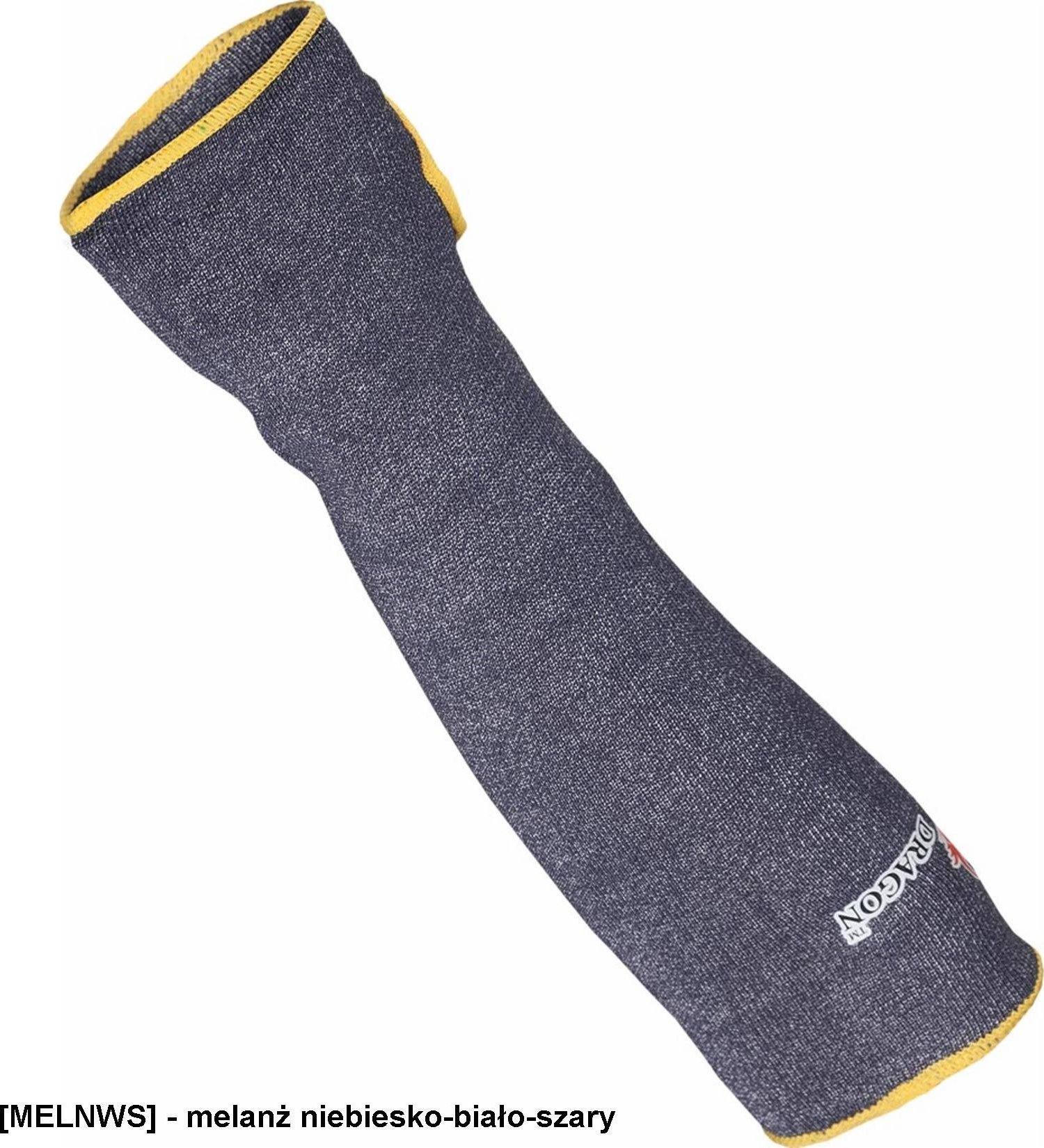 R.E.I.S. BLUMAX-SLEEVE36 MELNWS - zarękawek z przędzy UHMWPE (ścieg 13), bezszwowy, otwór na kciuk - 36 cm.