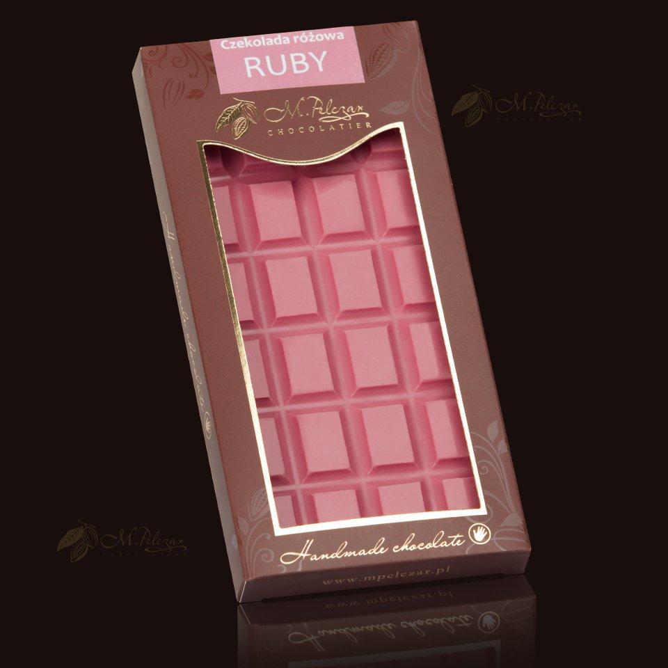 M.Pelczar Chocolatier Czekolada różowa RUBY