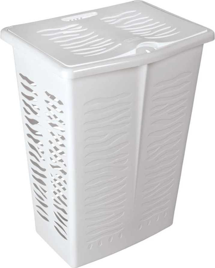 Kosz na pranie Branq Zebra 42L biały (BRA000130)