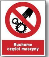 Mój dom Zzo-40 Znak Tabliczka Bhp Ruchome Części Maszyny